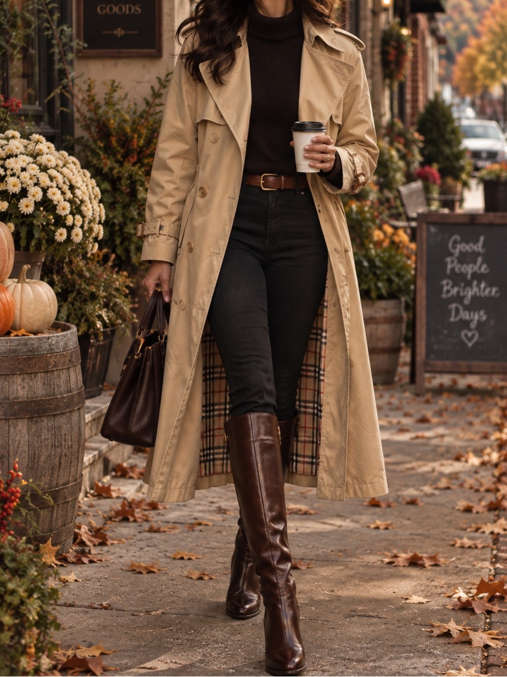 Vintage Beige Trench Coat — Size 38 (Medium)